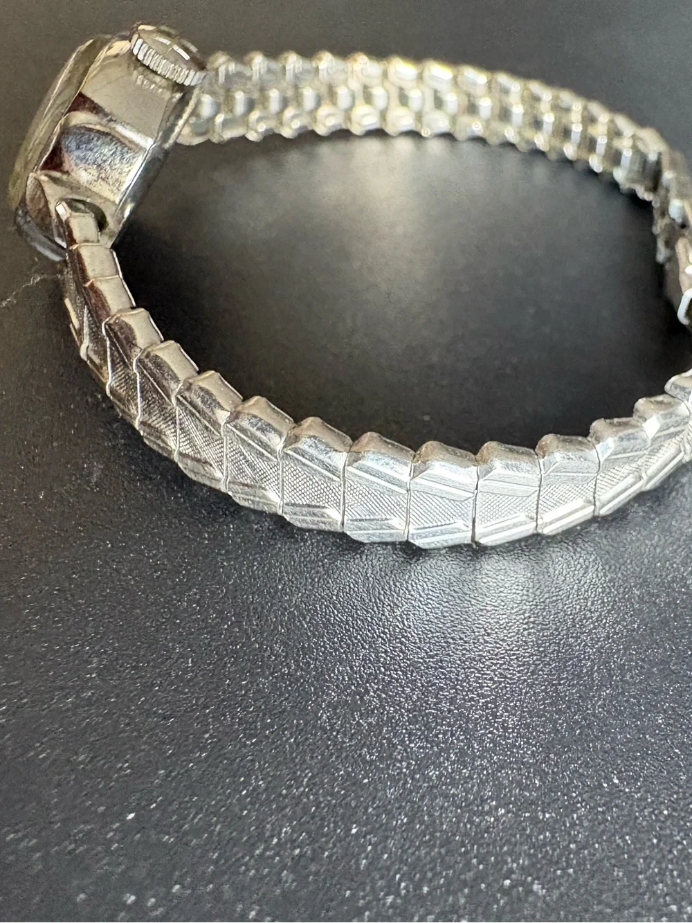Hamilton‎ Women's Vintage White Gold Bracelet Watch with Champagne Dial